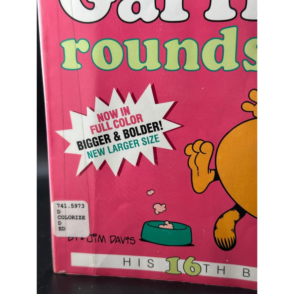 Oversized Garfield Rounds Out Book 16 2008 First Color Edition Ex Library READ - Picture 6 of 16